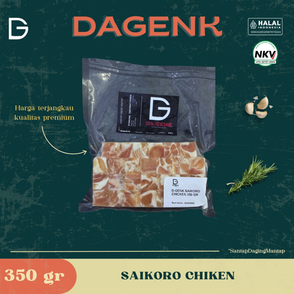 

Saikoro Chicken/Ayam Premium 350gr & 1KG (POTONGAN DADU) EMPUK JUICY - HALAL FRESH & READY TO COOK