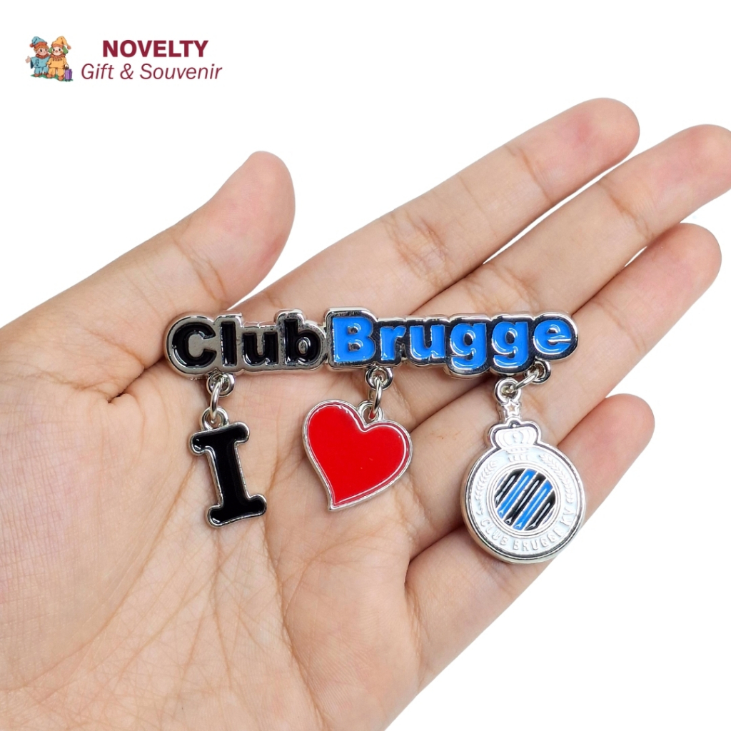 Leeopard Souvenir Magnet Kulkas Renteng Club Brugge Oleh Oleh Belgia Cenderamata Belgium