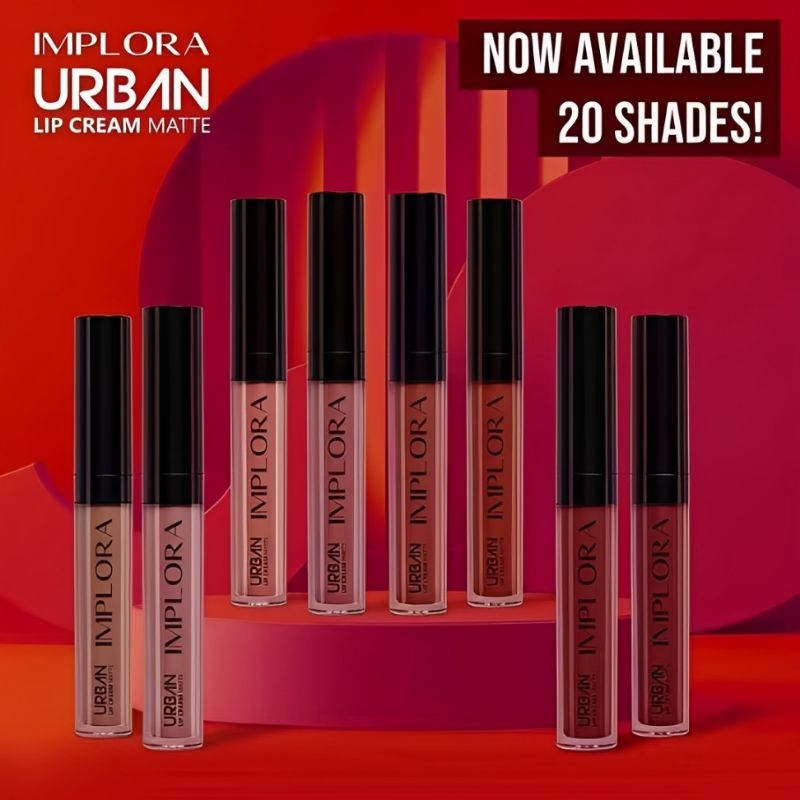 Implora Urban Lip Cream Matte | Lip Cream dengan 20 Varian Warna