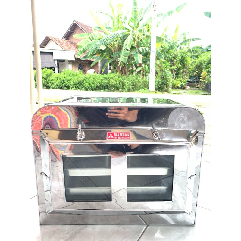 OVEN TANGKRING KOMPOR MANUAL KACA DOBEL FULL STAINLISH
