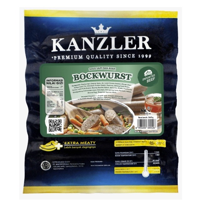 

Kanzler Bockwurst 360GR - GOSEND GRAB Only!!!