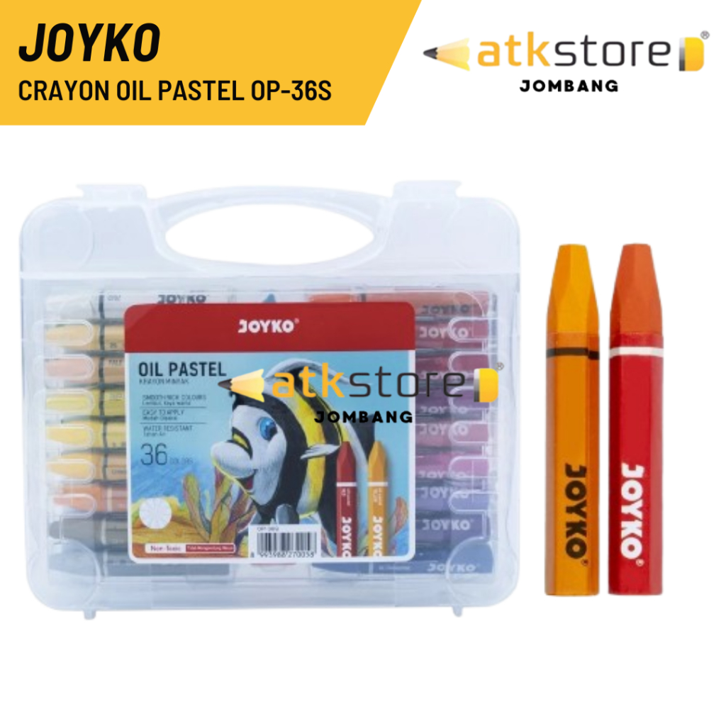

JOYKO Crayon Oil Pastel OP-36S 36 Colours / Krayon 36 Warna Crayon Oil Pastel Joyko OP-36S