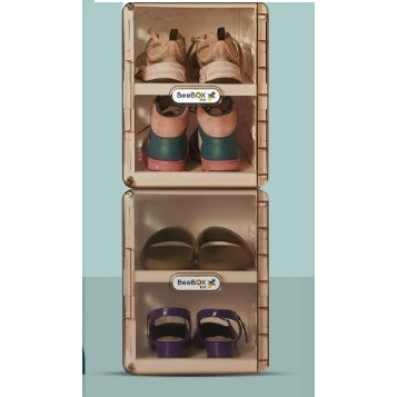 NAPOLLY Lemari Plastik Serbaguna Rak Sepatu Lipat Rak Pajangan BAGUS KOKOH