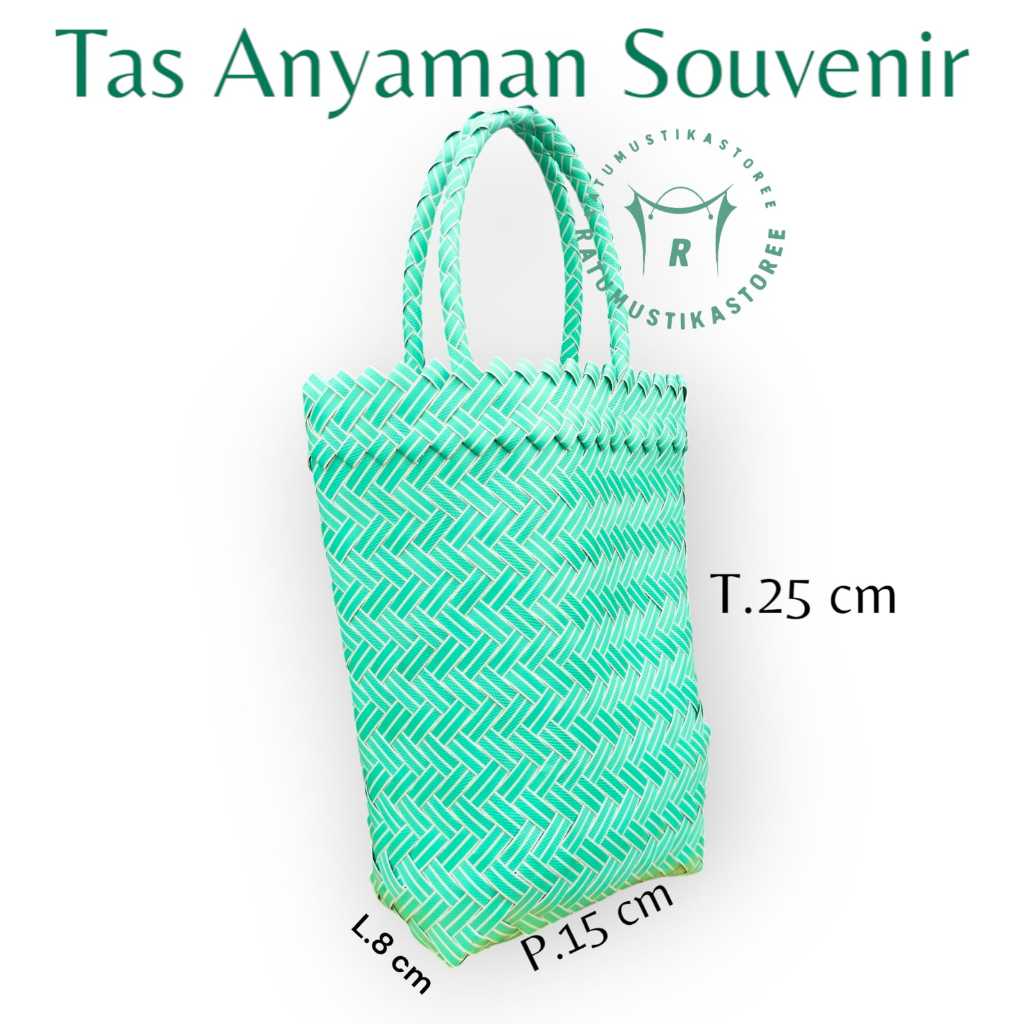 Tas Anyaman Plastik model Tinggi Tas Sovenir