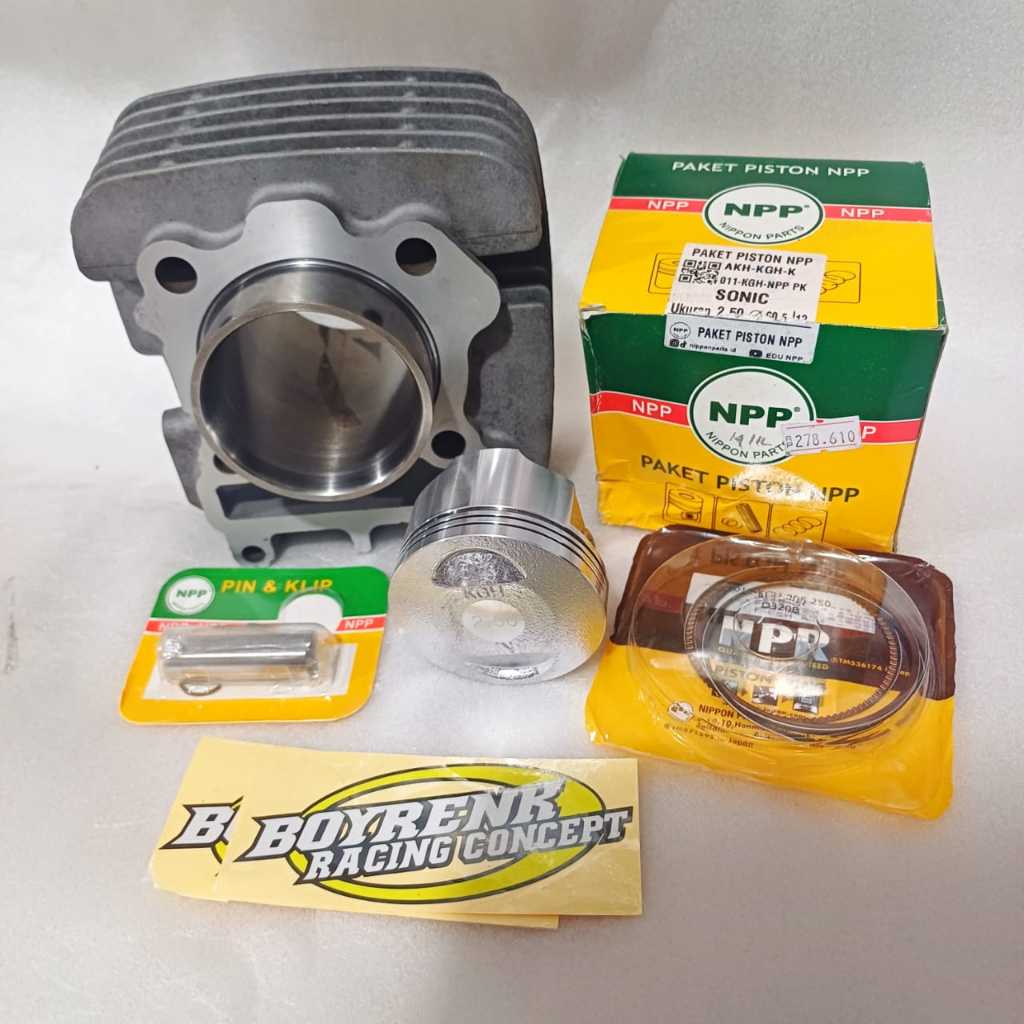 PAKET BORE UP BLOK VEGA ZR 5D9 LINER LUAR 65 ISI PISTON 58 - 61 NPP - BOYRENK