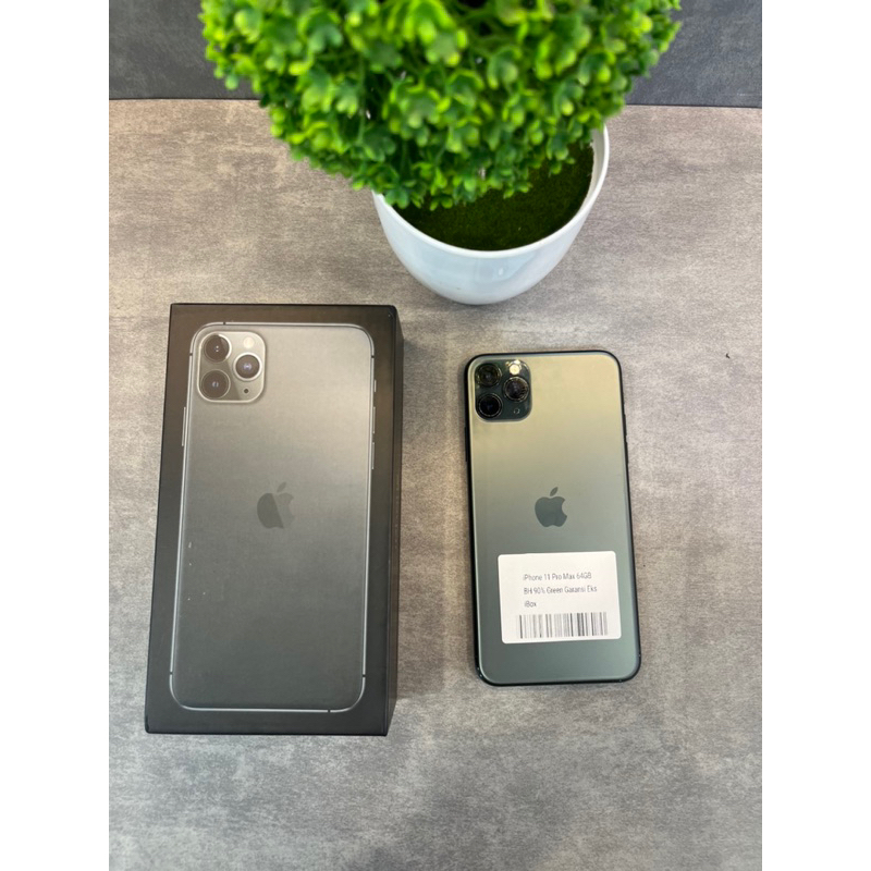 iPhone 11 Pro max 64gb bh 90% green garansi resmi