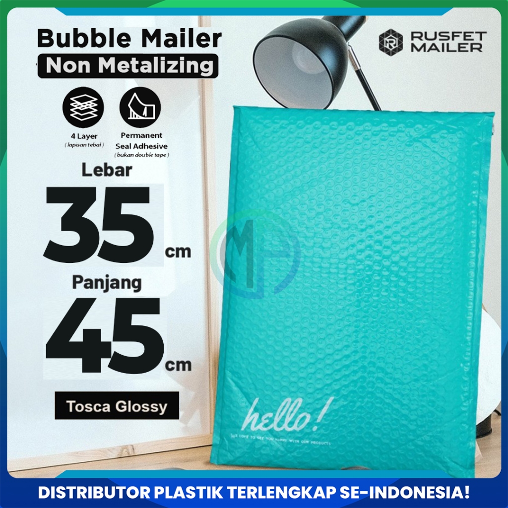 

Amplop Bubble Envelope Mailer Rusfet Harga Satuan Tosca 35 x 45 cm