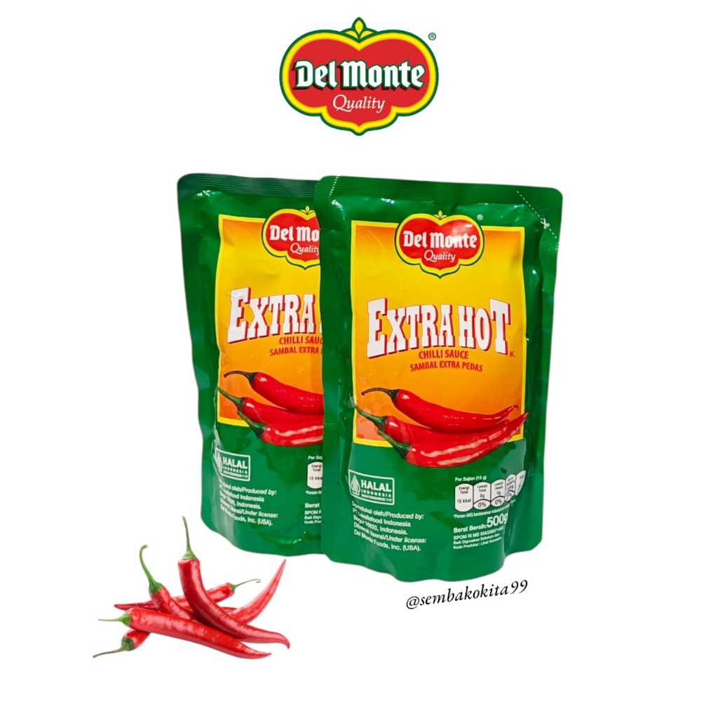 

DELMONTE Extrahot & Ketchup Saos Tomat Pouch || 500gr