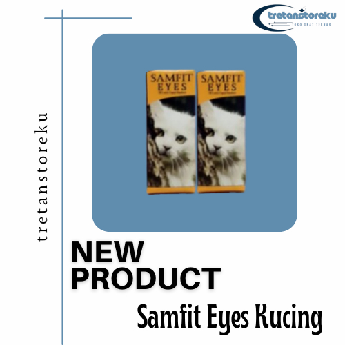 Samfit Eyes Obat Mata Kucing Belekan Bengkak Berair Bernanah Infeksi Dewasa Kitten Obat Tetes Kucing