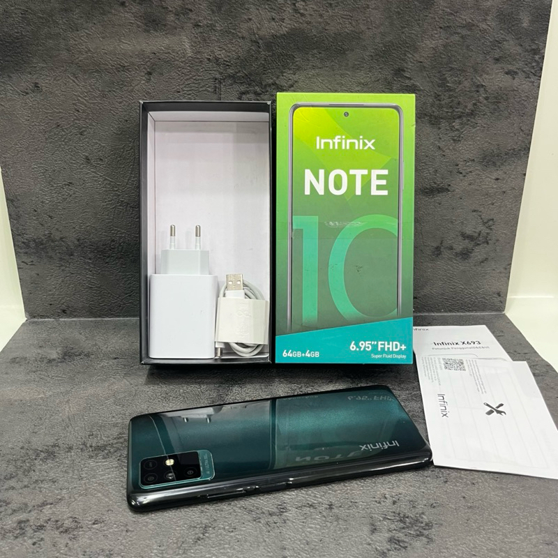 Infinix Note 10 4/64gb Fullset Second Garansi Resmi