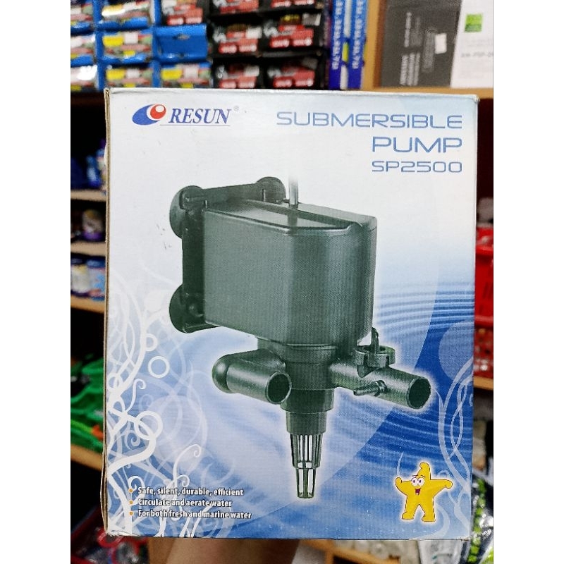 MESIN POMPA AQUARIUM // WATER PUMP // RESUN SP 2500 // 18 WATT // 1400 L/H // 1,50 METER