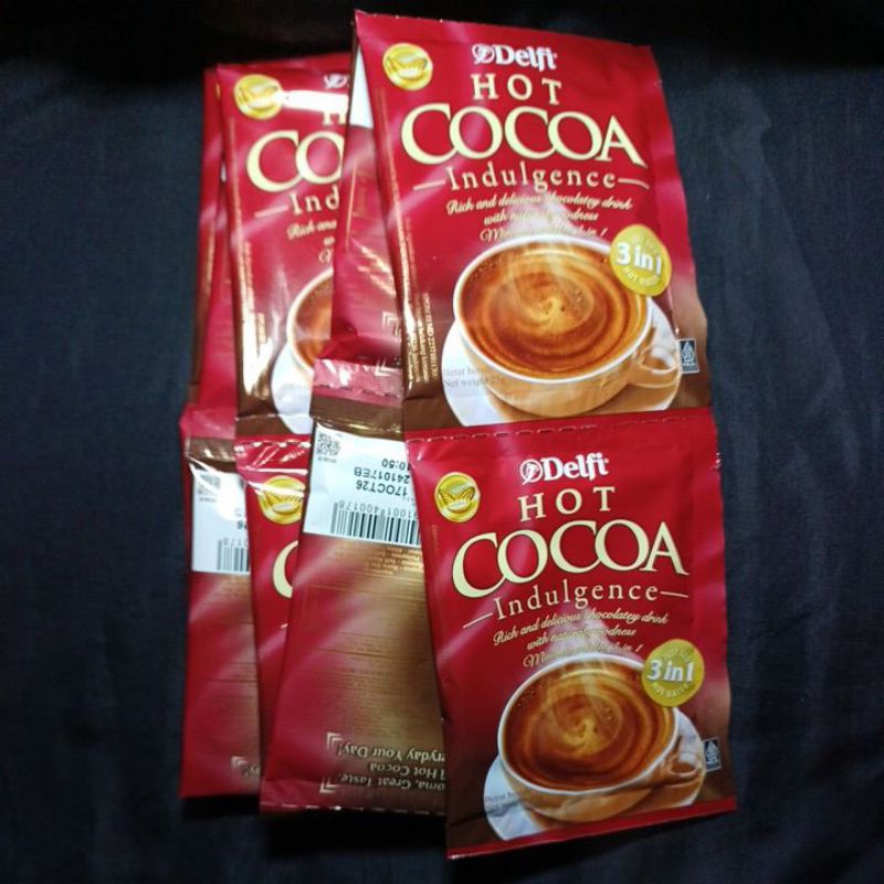 

Hot Cocoa Delfi 10sachet, Minuman Coklat Serbuk 25gr x 10 sachet