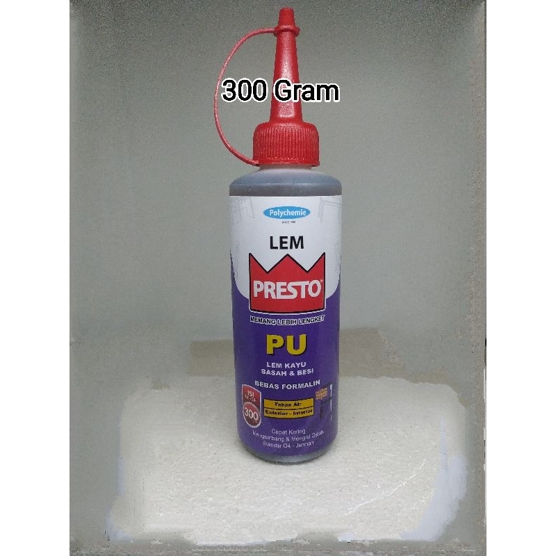 

Lem Kayu Basah Berbusa Presto PU 300 gram