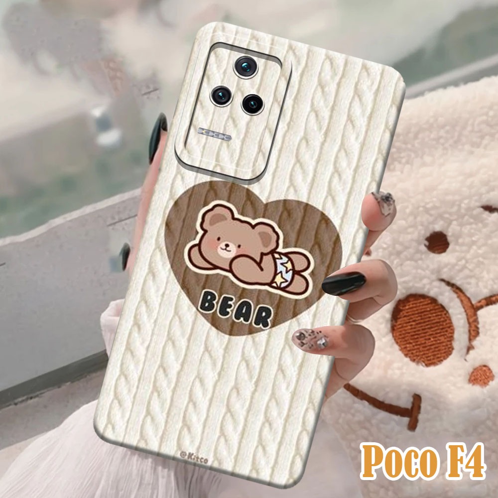 Casing Softcase Macaron Prokamera Pocophone f4 Motif snack Lucu Case Hp Murah Case Hp Terbaru Case H