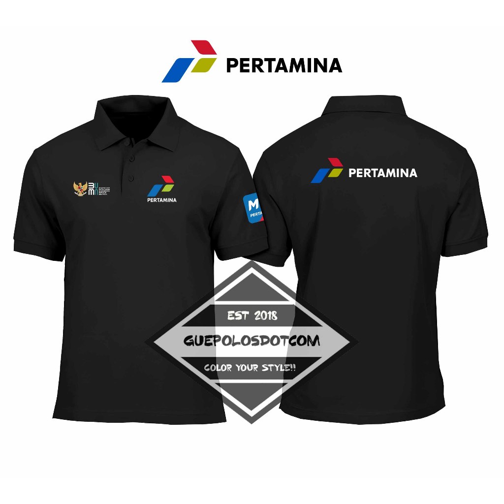 POLOSHIRT PERTAMINA BUMN MY PERTAMINA - Baju Berkerah Pertamina Bumn My Pertamina - POLO KERAH LOGO 