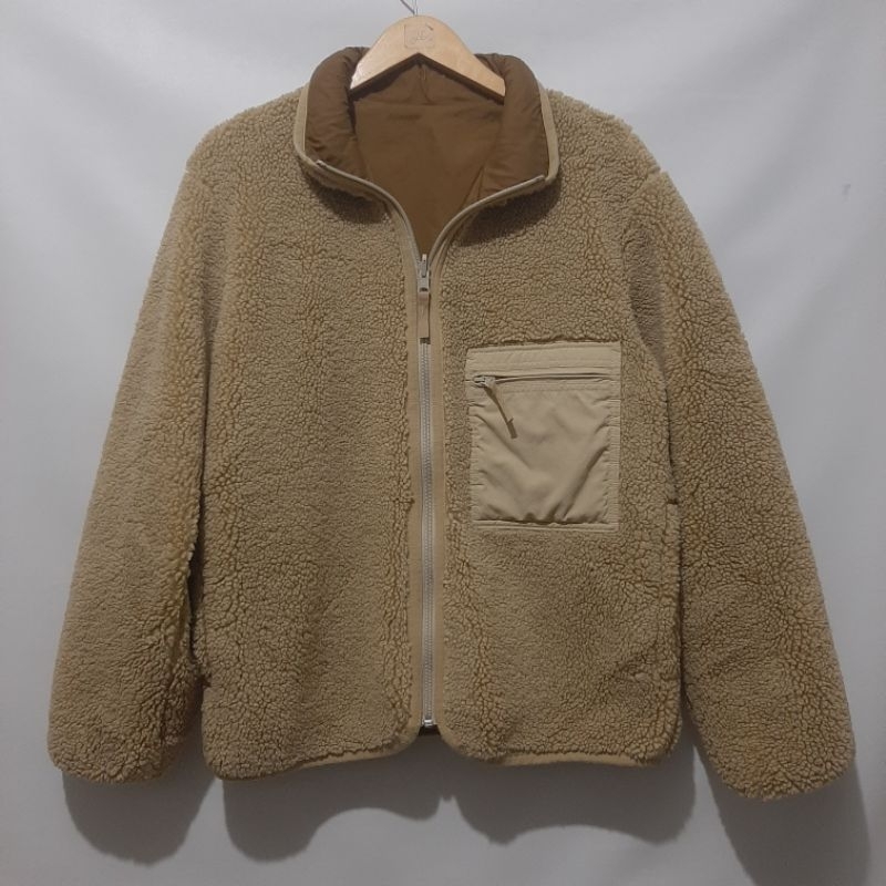 UNIQLO SHERPA JACKET BOLAK BALIK