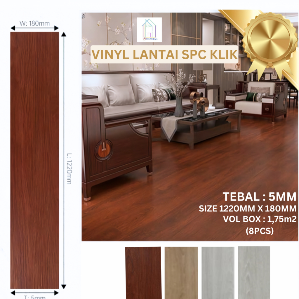 RONA VINYL LANTAI SPC KLIK 5MM (4mm+1mm IXPE)