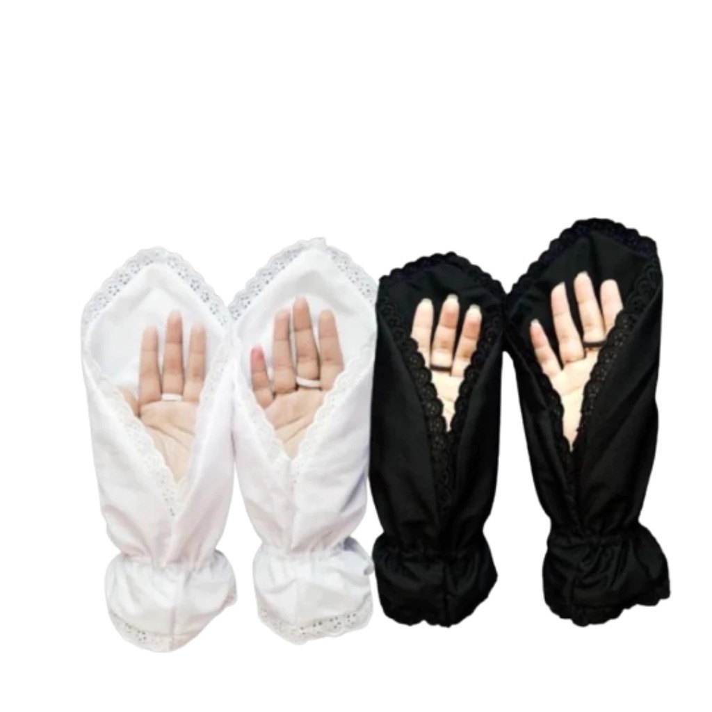 Sarung Tangan Haji Dan Umroh Wanita / Sarung Tangan Sholat Wanita / Manset Perlengkapan Haji Dan Umr