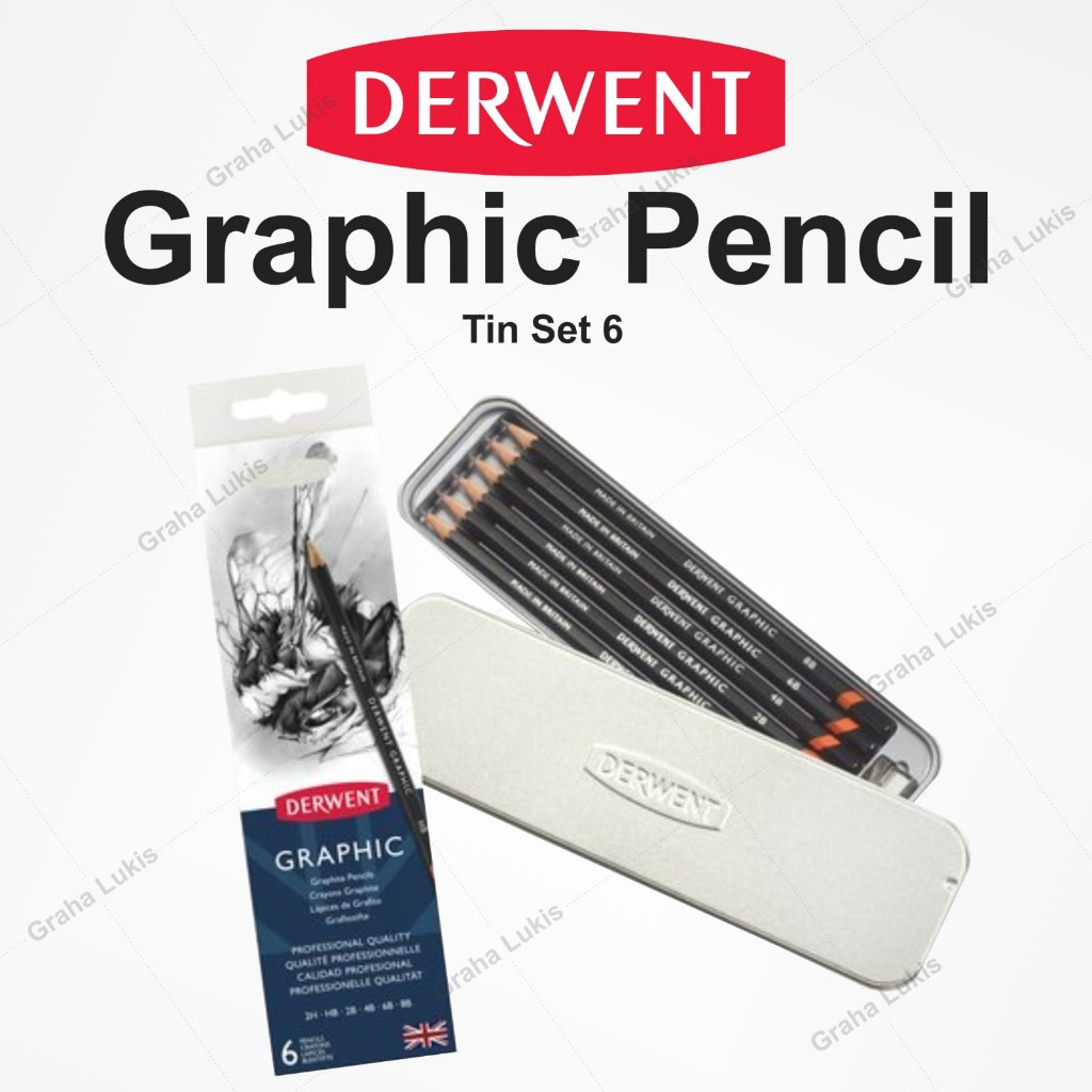 

Derwent Graphic Pencils 6 Tin