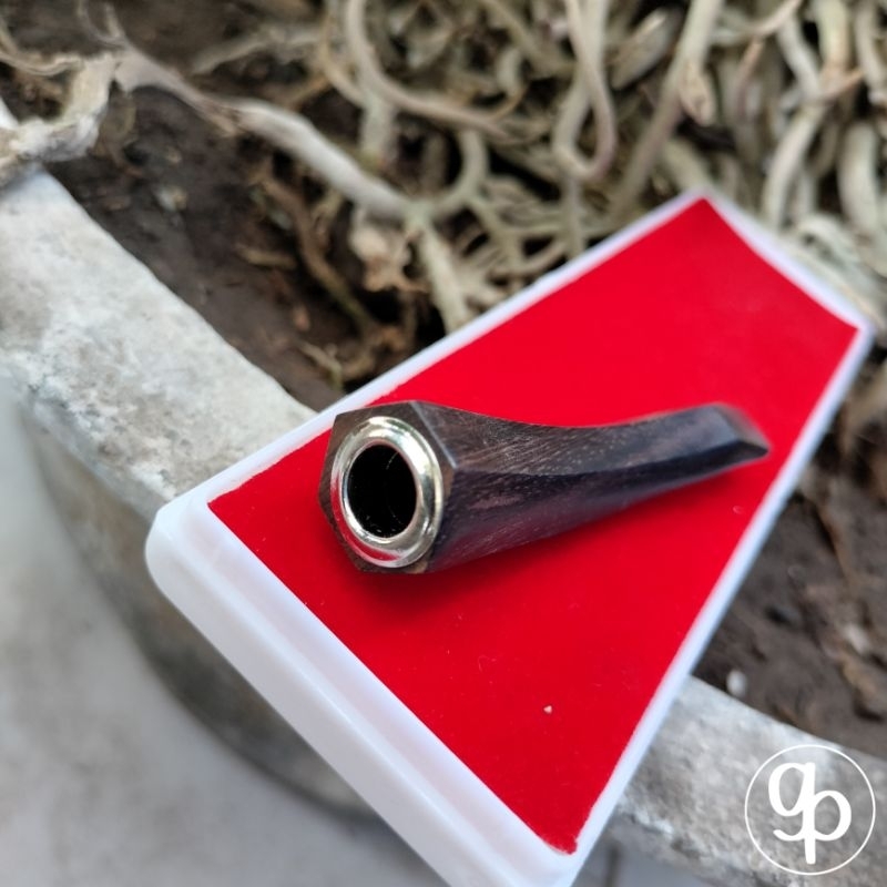 Pipa once / once cangklong / pipa rokok / padutan kayu sonokeling kayu sono keling segi enam