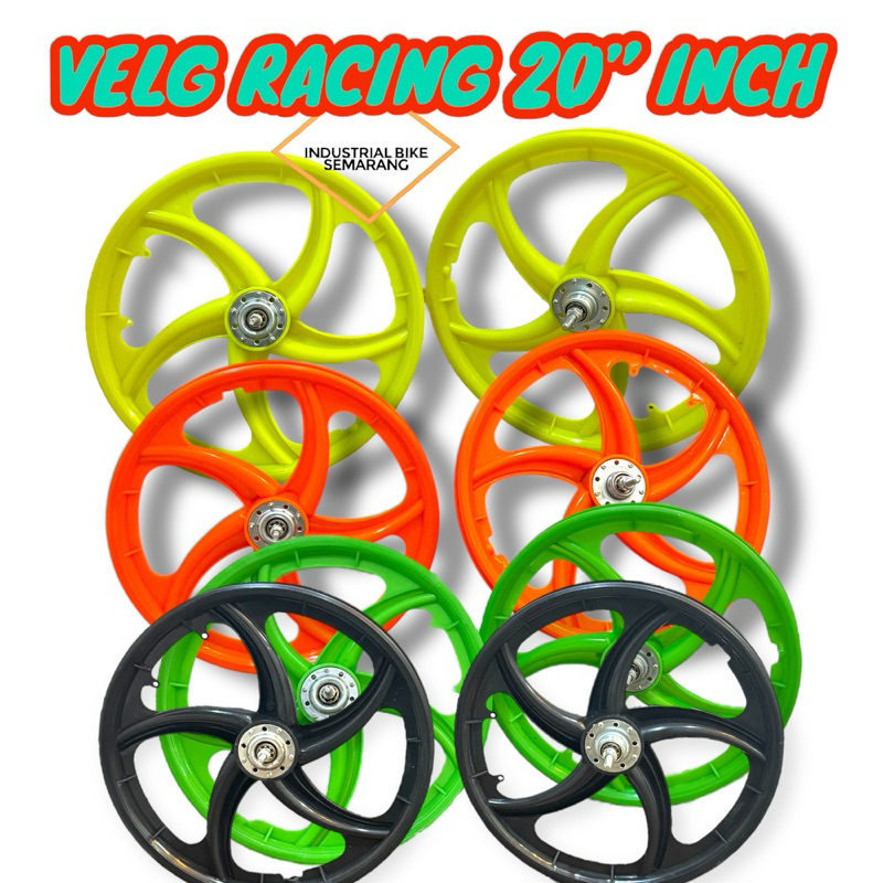 (( RODA PALANG 20 INCH )) Roda Sepeda Bmx 20 inch Racing Velg BMX 20 Depan Belakang