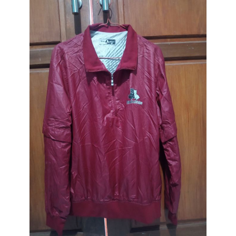 Running Jacket Merah - Black&White