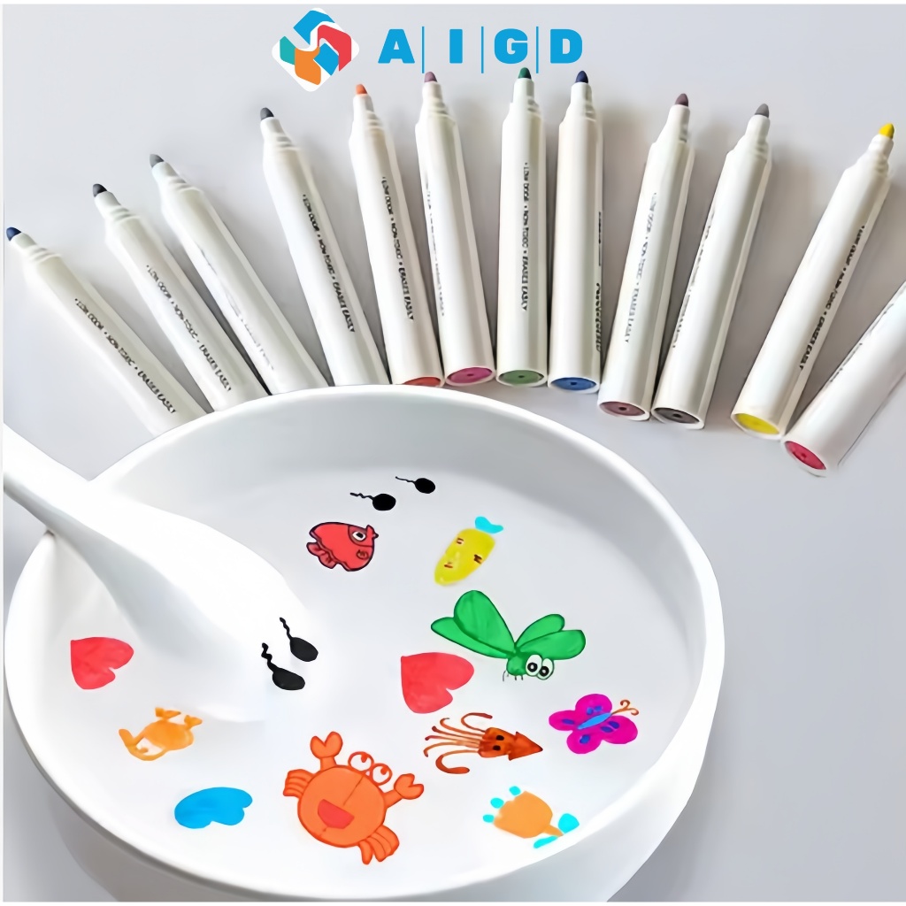 

[COD]Spidol Ajaib Mengapung di Air 1 Set 8Warna Floating Magic Pen SpidolPenghapus Kering Alat Tulis