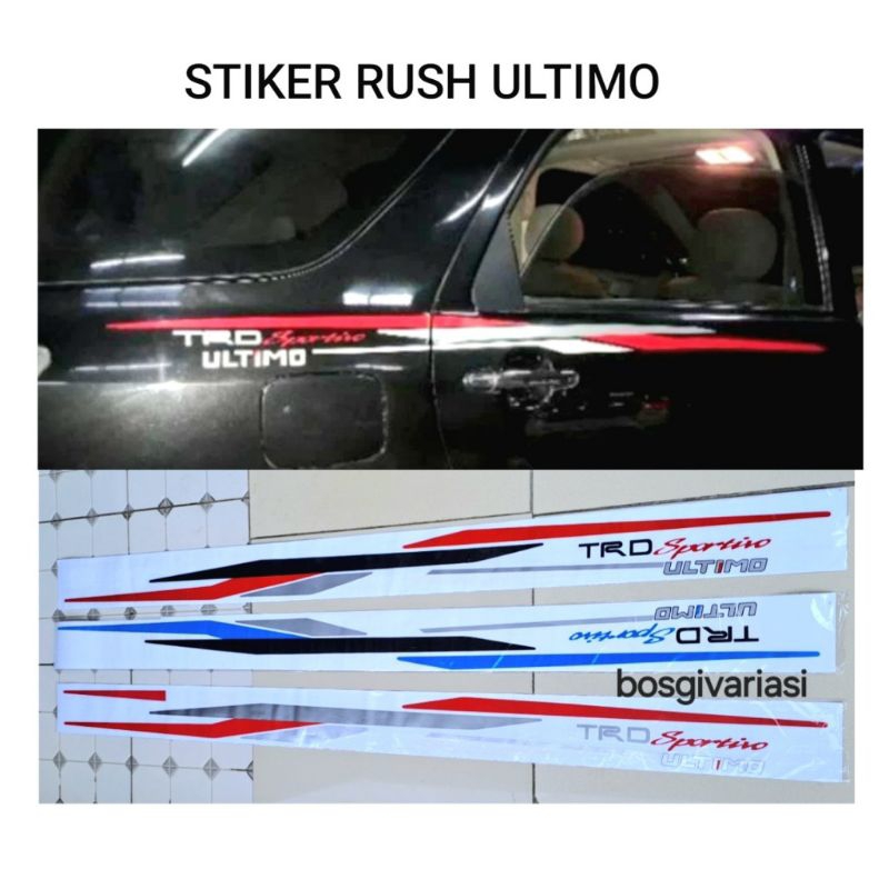 Sticker mobil rush sticker terlaris minimalist mobil rush stiker mobil rush ultimo stiker ultimo rus