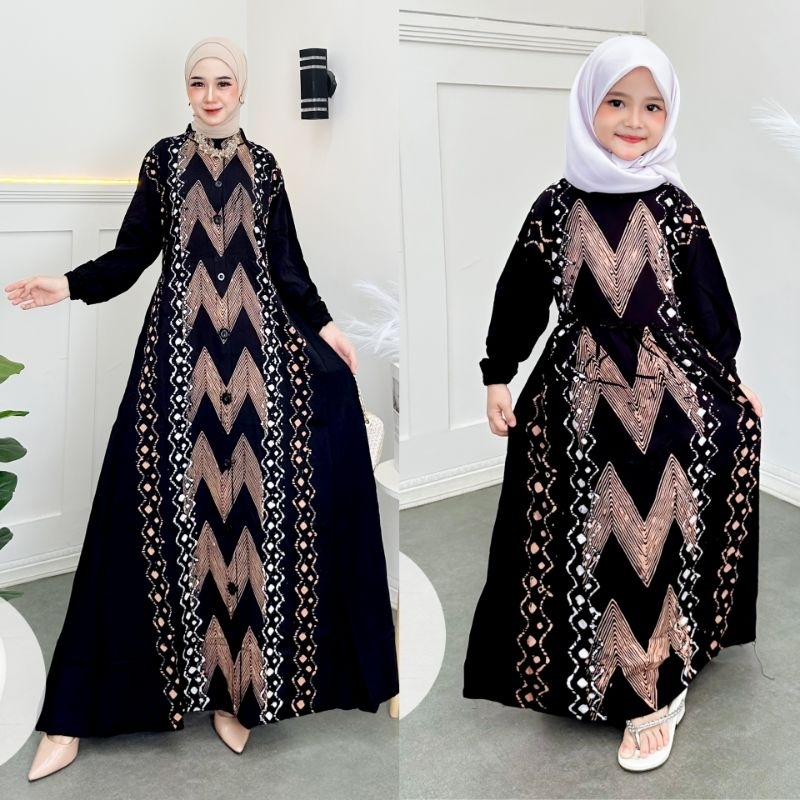 Gamis twill ORI couple ibu dan anak