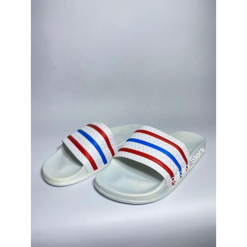 Sandal Slop Pria Adilatte Terbaru Sandal Adidas Slide Pria Anti Slip Sezi 39'40, 41,42,43 COD