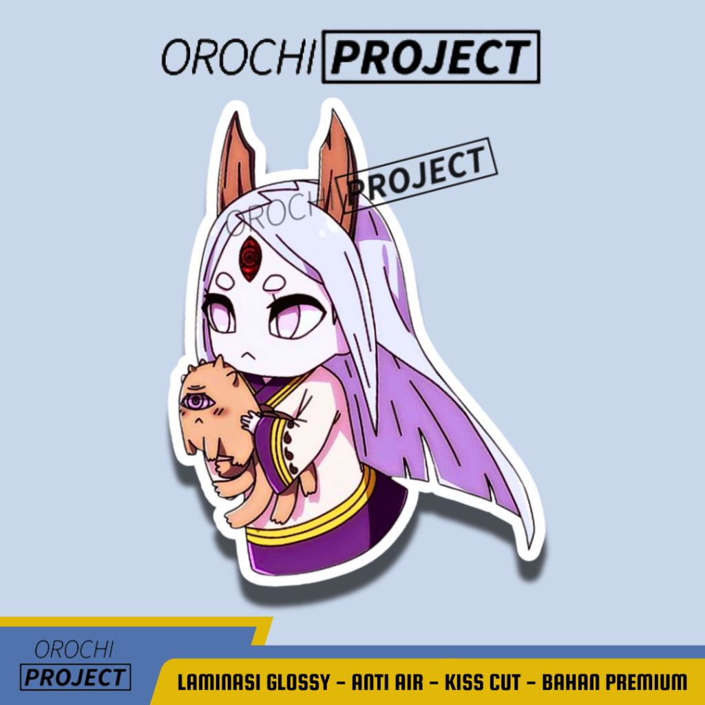 

Sticker Stiker Anime Naruto Kaguya Otsutsuki Vinyl Glossy Anti Air Sticker Laptop HP Tumbler Motor Helm