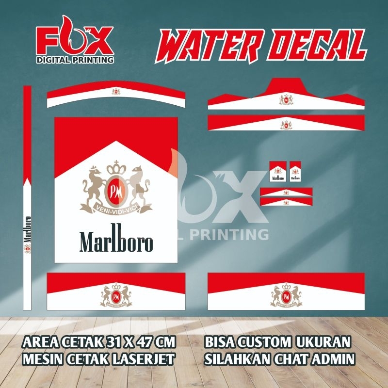 WATER DECAL SANGKAR REPLIKA/MURAI/KOSAN/KIPAS