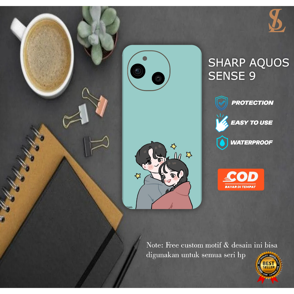 GARSKIN HANDPHONE SHARP AQUOS SENSE 9 FREE CUSTOM ISI 2 PCS