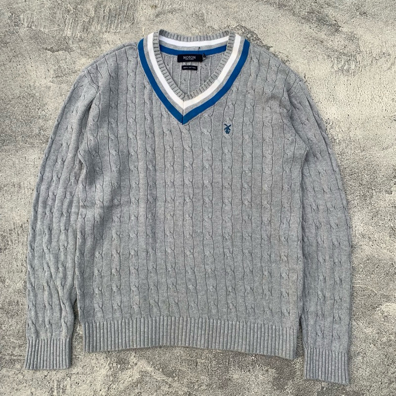 Noton Cable Knitwear Crewneck sweater kepang