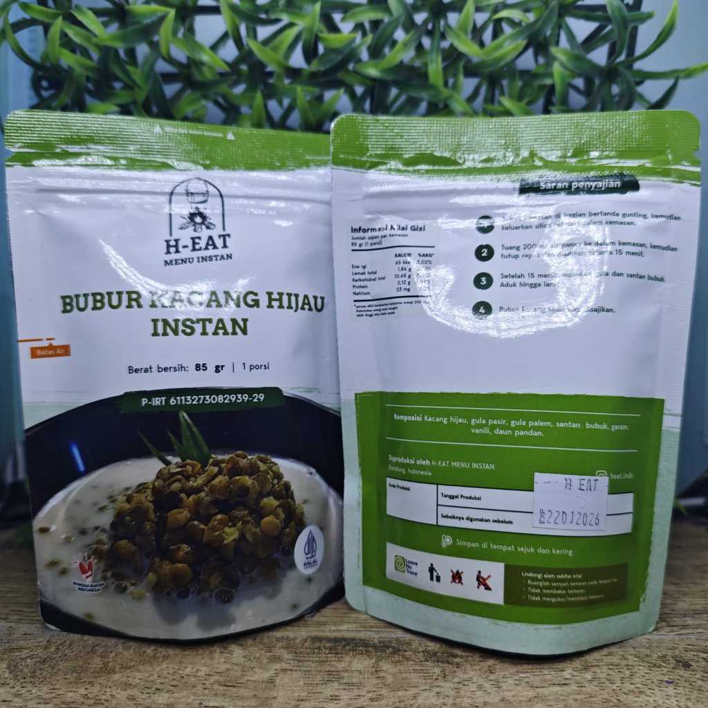 

H EAT BUBUR KACANG HIJAU INSTAN 85 GR 1 PORSI