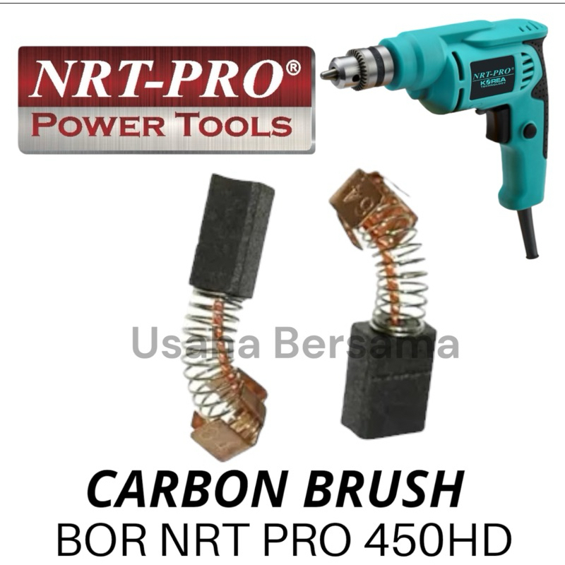 NRT-PRO CARBON BRUSH BOR 450HD / ARANG KUL KOLBOSTER NRT PRO BOR 10MM 450HD