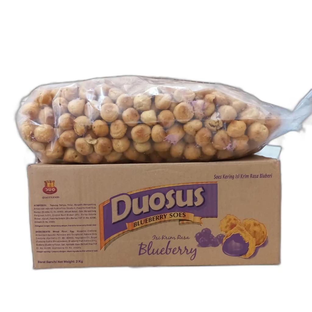 

Duosus Blueberry 1 Kg / Soes Kering Rasa Blueberry