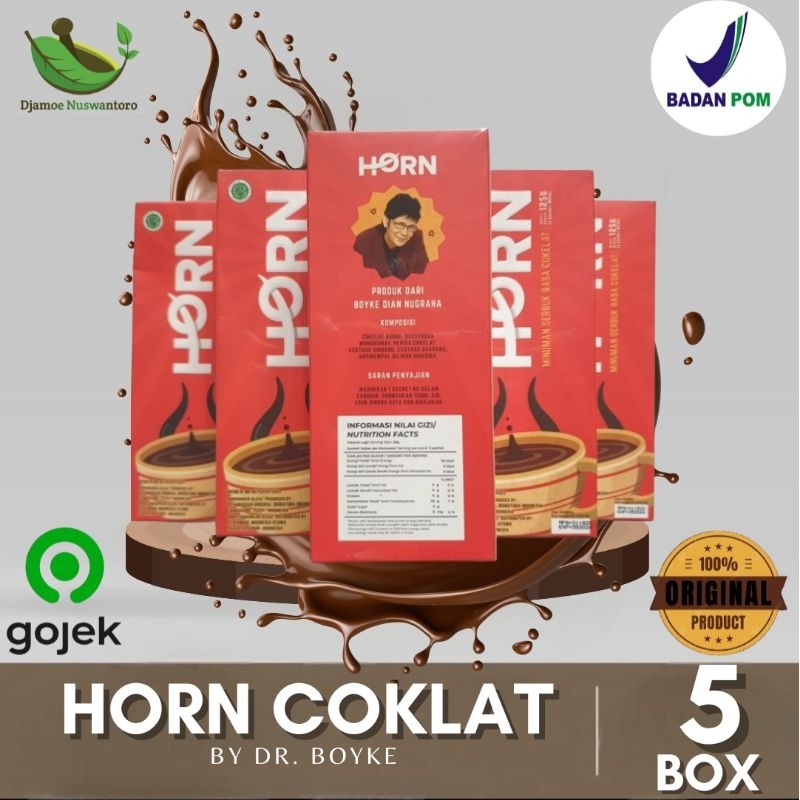 

SUPLEMEN KESEHATAN - HORN MINUMAN STAMINA RASA COKLAT - 5 BOX