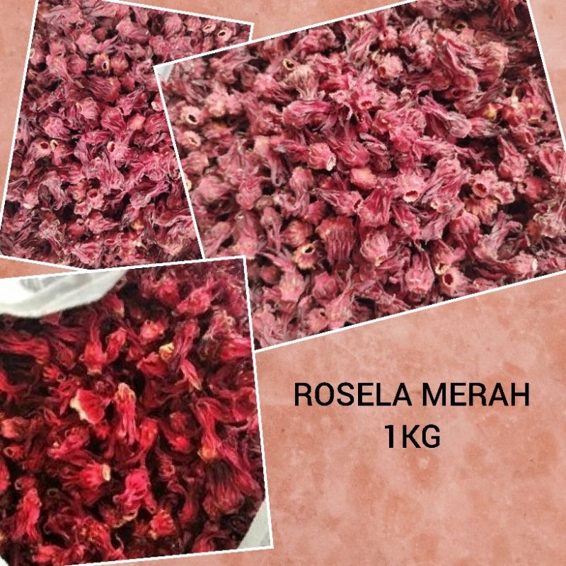 

Bunga Rosela merah kering 1kg