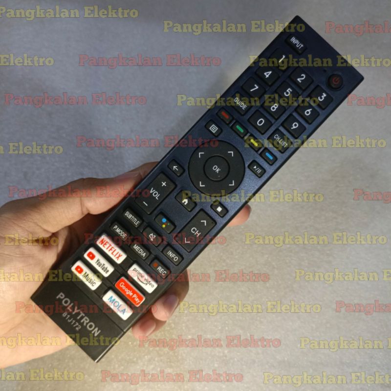 REMOTE TV POLYTRON ANDROID TV 81J172 81J264 81J232 81J208 81J457 NON VOICE REMOT TV POLYTRON ANDROID