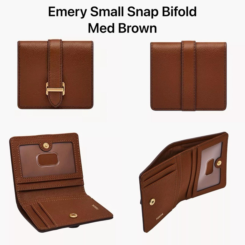 FossilOriginal emery snap bifold wallet