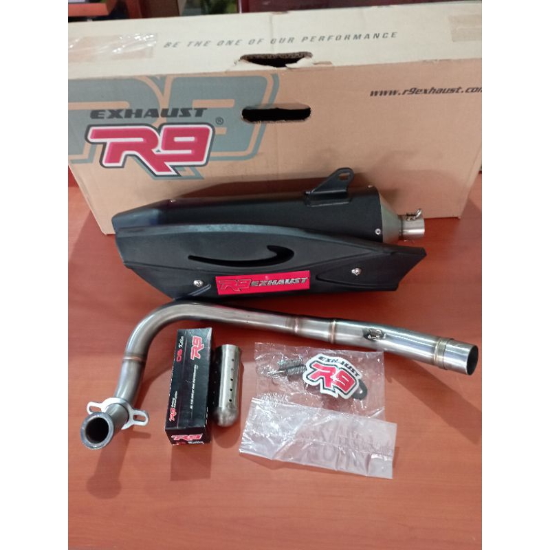Knalpot PCX 150 Merek R9 Tipe Misano Original R9 Pcx150