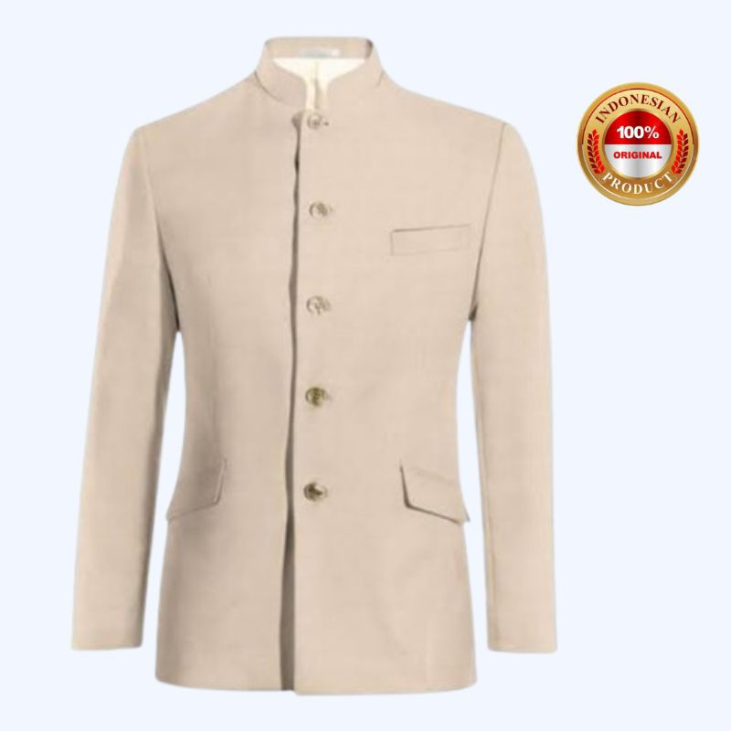 Jas Koko Pria Dewasa / Jasko Polos Model Saku Tutup