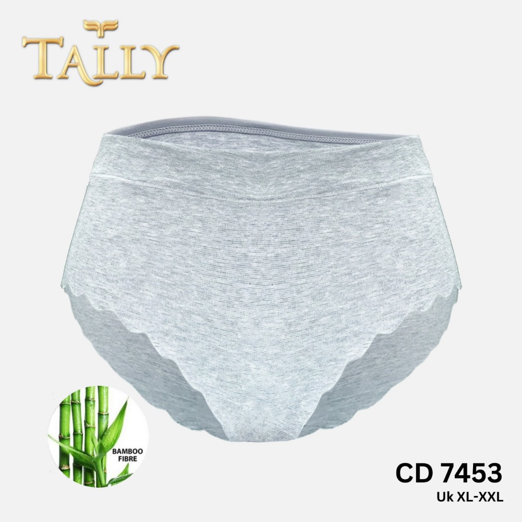 TALLY CD 7453 Celana Dalam Wanita Bahan Katun Bambu Seamless XL - XXL Celana Dalam Basic Polos