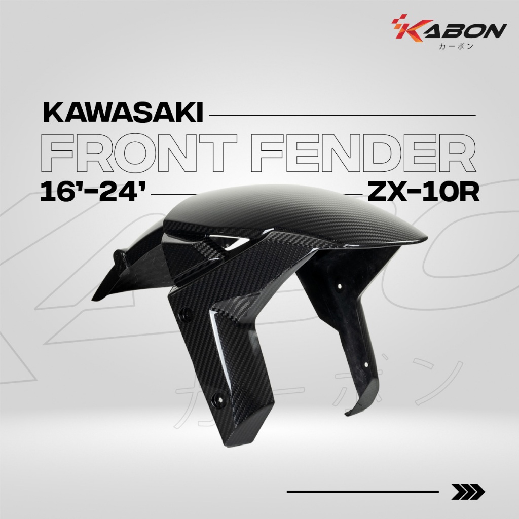 KABON KAWASAKI ZX10R 2016-2023 SPAKBOR DEPAN CARBON