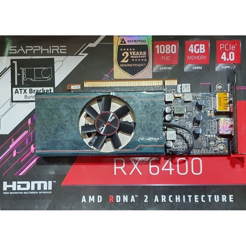 VGA AMD RADEON RX6400 low profile