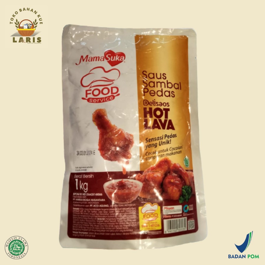 

MAMASUKA HOT LAVA KEMASAN POUCH 1 KILO