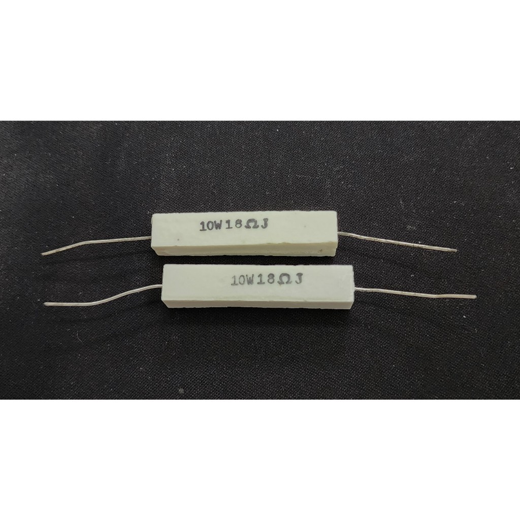 Resistor Keramik Kapur 10W 18Ohm 18 Ohm