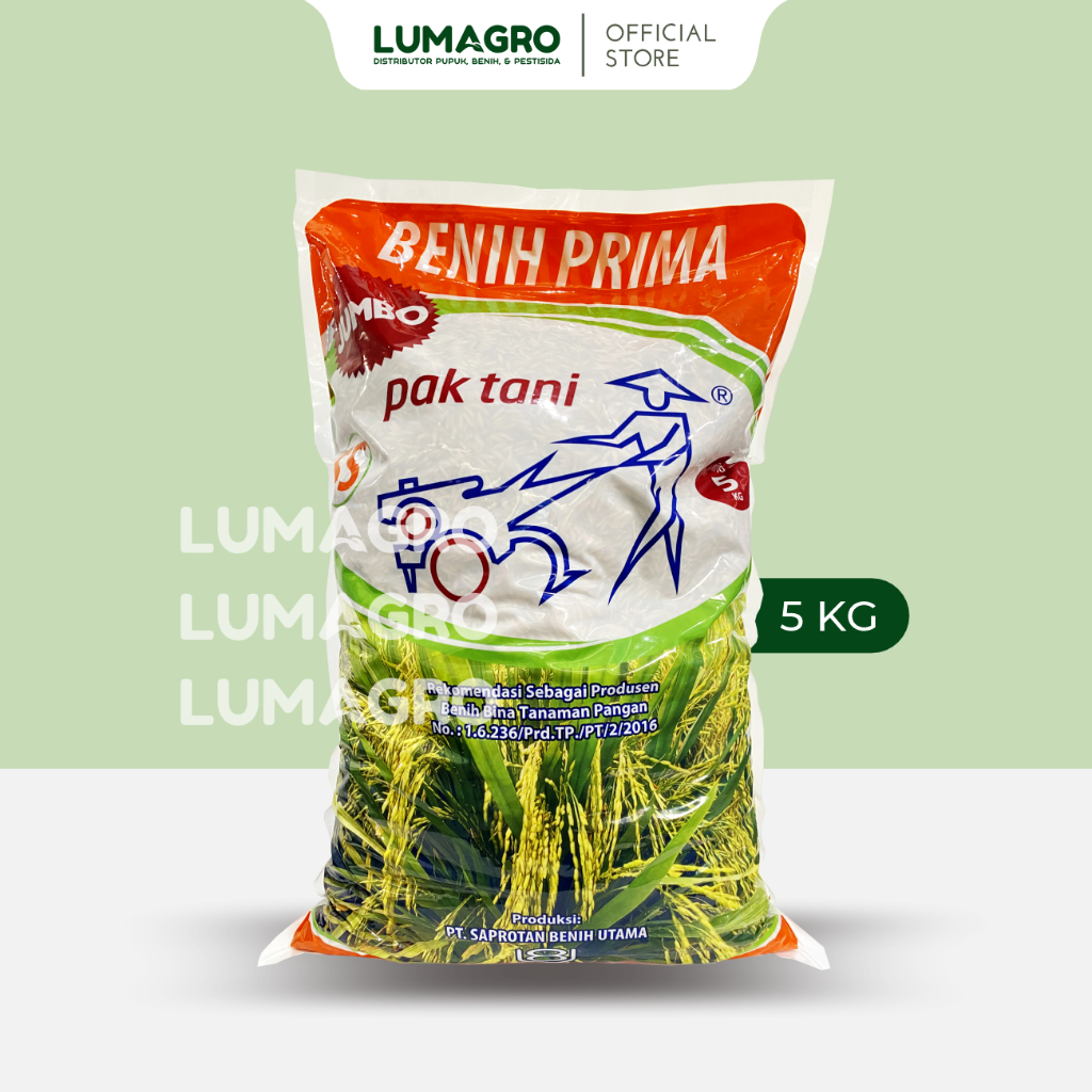 Benih Padi Saprotan Utama Mekongga 5kg Pak Tani Bibit Pari Jumbo Unggul 5 Kilogram