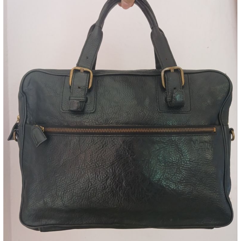Prelobved Tas Laptop Kulit Asli Pria Masseger Bag Tas  Sling Kerja Monsac Second